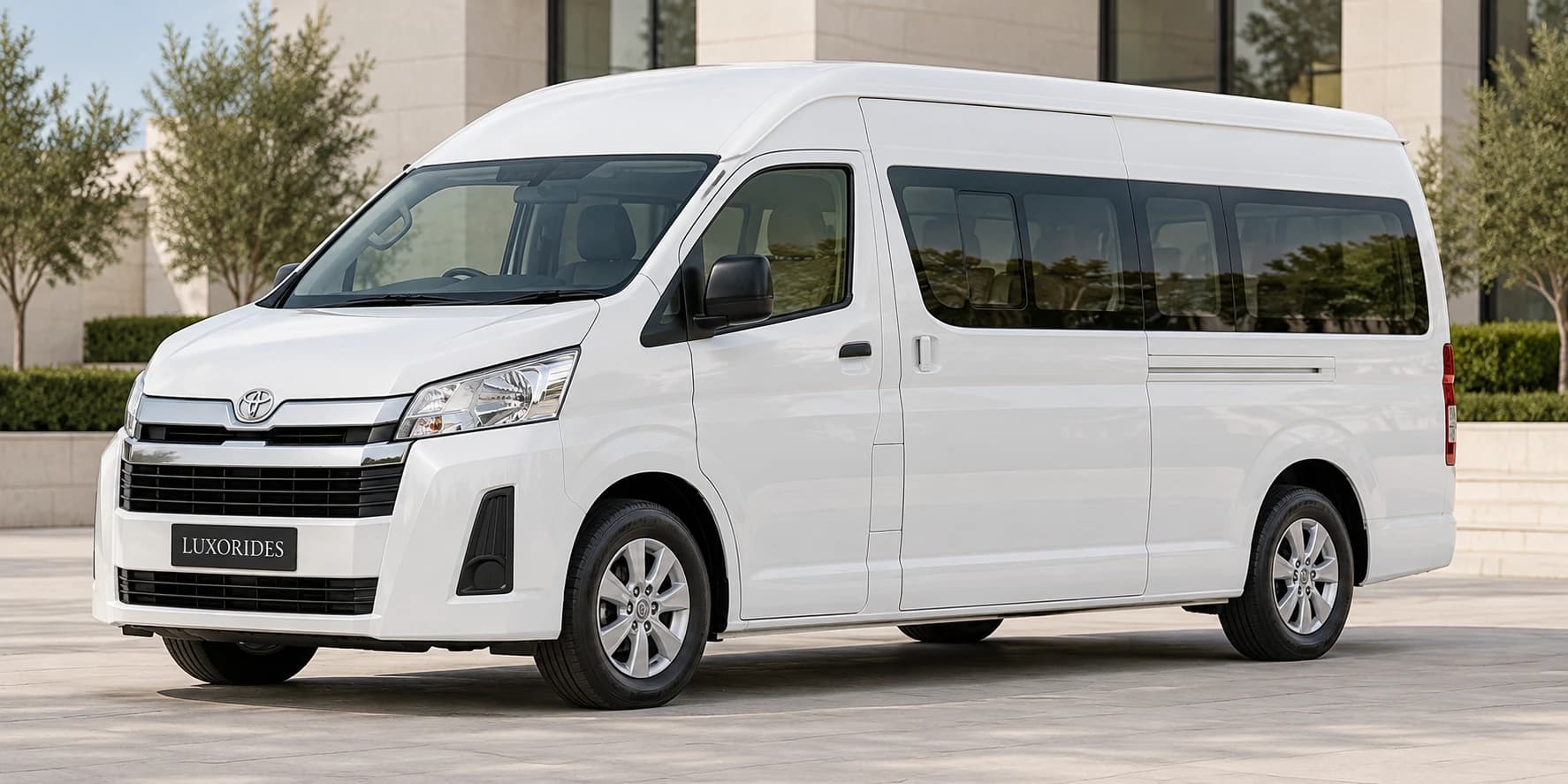 Toyota Hiace on rent from Luxorides