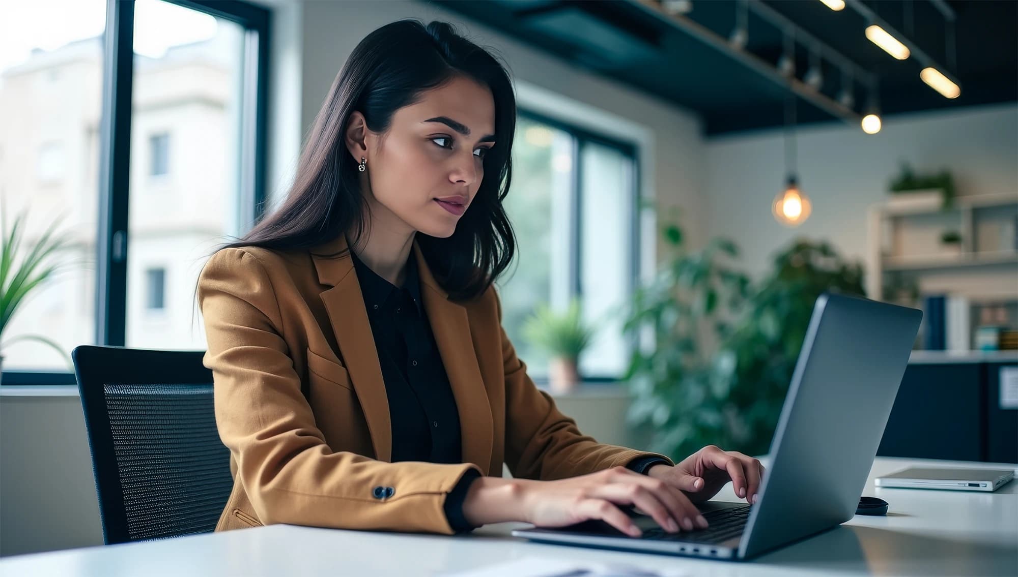 Girl with laptop