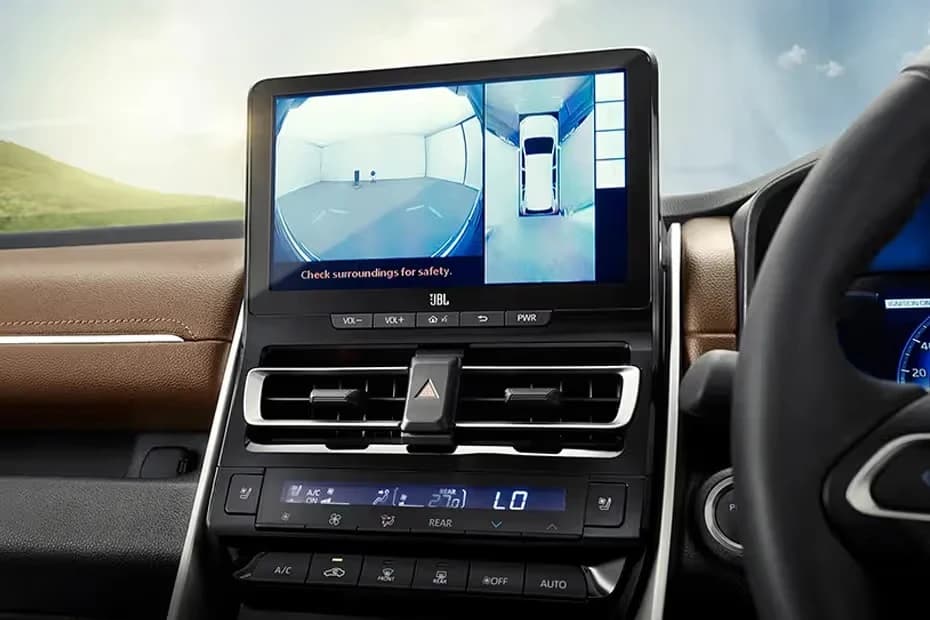 Interior back seat view